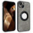 Soft Silicone Gel Leather Snap On Case Cover with Magnetic S14D for Apple iPhone 15 Plus