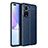 Soft Silicone Gel Leather Snap On Case Cover WL1 for Huawei Honor 50 Pro 5G Blue