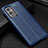 Soft Silicone Gel Leather Snap On Case Cover WL1 for OnePlus 9 5G Blue