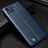 Soft Silicone Gel Leather Snap On Case Cover WL1 for Realme C20A Blue