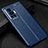 Soft Silicone Gel Leather Snap On Case Cover WL1 for Vivo X70 Pro 5G Blue