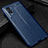 Soft Silicone Gel Leather Snap On Case Cover WL1 for Vivo Y74s 5G Blue