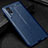 Soft Silicone Gel Leather Snap On Case Cover WL1 for Vivo Y76s 5G Blue