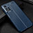 Soft Silicone Gel Leather Snap On Case Cover WL1 for Xiaomi Poco X4 NFC Blue