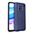 Soft Silicone Gel Leather Snap On Case Cover WL1 for Xiaomi Redmi 10X Pro 5G Blue