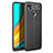 Soft Silicone Gel Leather Snap On Case Cover WL1 for Xiaomi Redmi 9 India Black