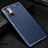 Soft Silicone Gel Leather Snap On Case Cover WL1 for Xiaomi Redmi Note 10 5G Blue
