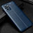 Soft Silicone Gel Leather Snap On Case Cover WL1 for Xiaomi Redmi Note 10S 4G Blue