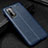 Soft Silicone Gel Leather Snap On Case Cover WL1 for Xiaomi Redmi Note 9 4G Blue