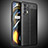 Soft Silicone Gel Leather Snap On Case Cover WL2 for Realme GT 5G Black