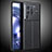 Soft Silicone Gel Leather Snap On Case Cover WL2 for Vivo X80 Pro 5G Black