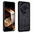 Soft Silicone Gel Leather Snap On Case Cover YZ1 for Huawei Mate 60 Pro Black