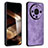 Soft Silicone Gel Leather Snap On Case Cover YZ1 for Huawei Mate 60 Pro Clove Purple