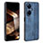 Soft Silicone Gel Leather Snap On Case Cover YZ1 for Huawei Nova 11i Blue