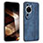 Soft Silicone Gel Leather Snap On Case Cover YZ1 for Huawei P60 Art Blue