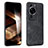 Soft Silicone Gel Leather Snap On Case Cover YZ1 for Huawei P60 Black