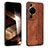 Soft Silicone Gel Leather Snap On Case Cover YZ1 for Huawei P60 Brown