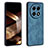 Soft Silicone Gel Leather Snap On Case Cover YZ1 for Oppo A2 Pro 5G Green