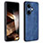 Soft Silicone Gel Leather Snap On Case Cover YZ1 for Oppo K11 5G Blue