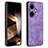 Soft Silicone Gel Leather Snap On Case Cover YZ1 for Oppo K11 5G Clove Purple