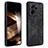 Soft Silicone Gel Leather Snap On Case Cover YZ1 for Xiaomi Mi 13T 5G Black