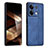 Soft Silicone Gel Leather Snap On Case Cover YZ1 for Xiaomi Redmi Note 13 5G Blue