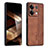 Soft Silicone Gel Leather Snap On Case Cover YZ1 for Xiaomi Redmi Note 13 5G Brown