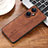 Soft Silicone Gel Leather Snap On Case Cover YZ2 for Huawei Nova 11i Brown