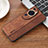 Soft Silicone Gel Leather Snap On Case Cover YZ2 for Huawei P60 Art Brown