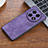 Soft Silicone Gel Leather Snap On Case Cover YZ2 for Oppo A2 Pro 5G Clove Purple