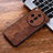 Soft Silicone Gel Leather Snap On Case Cover YZ2 for Oppo Find X7 5G Brown