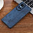 Soft Silicone Gel Leather Snap On Case Cover YZ2 for Oppo Reno10 5G Blue