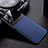 Soft Silicone Gel Leather Snap On Case Cover Z01 for Huawei Nova 6 SE Blue