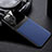 Soft Silicone Gel Leather Snap On Case Cover Z02 for Apple iPhone 13 Blue