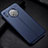 Soft Silicone Gel Leather Snap On Case Cover Z03 for Huawei Mate 30 5G Blue