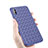 Soft Silicone Gel Leather Snap On Case for Apple iPhone X Blue