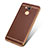 Soft Silicone Gel Leather Snap On Case for Huawei Honor 6C Pro Brown