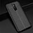 Soft Silicone Gel Leather Snap On Case for Xiaomi Redmi 8 Black
