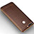 Soft Silicone Gel Leather Snap On Case W01 for Huawei Honor 8 Pro Brown