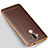 Soft Silicone Gel Leather Snap On Case W01 for Huawei Mate 9 Brown