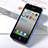 Soft Silicone Gel Transparent Matte Finish Case for Apple iPhone 4 Blue