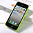 Soft Silicone Gel Transparent Matte Finish Case for Apple iPhone 4 Green