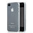 Soft Silicone Gel Transparent Matte Finish Case for Apple iPhone 4 White