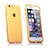 Soft Transparent Flip Case for Apple iPhone 6S Gold