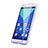 Soft Transparent Flip Case for Huawei Honor 7 Dual SIM Purple