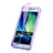 Soft Transparent Flip Case for Samsung Galaxy A5 SM-500F Purple