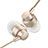 Sports Stereo Earphone Headphone In-Ear H28 Gold