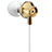 Sports Stereo Earphone Headset In-Ear H21 Gold