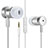 Sports Stereo Earphone Headset In-Ear H31 Silver