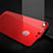 Tempered Glass Back Protector Film for Apple iPhone 8 Plus Red